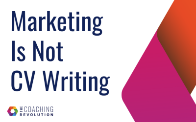 Marketing Is Not CV Writing