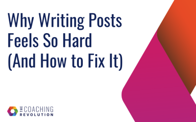 Why Writing Posts Feels So Hard (And How to Fix It)