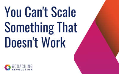 You Can’t Scale Something That Doesn’t Work
