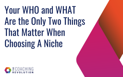 Your WHO and WHAT Are the Only Two Things That Matter When Choosing A Niche